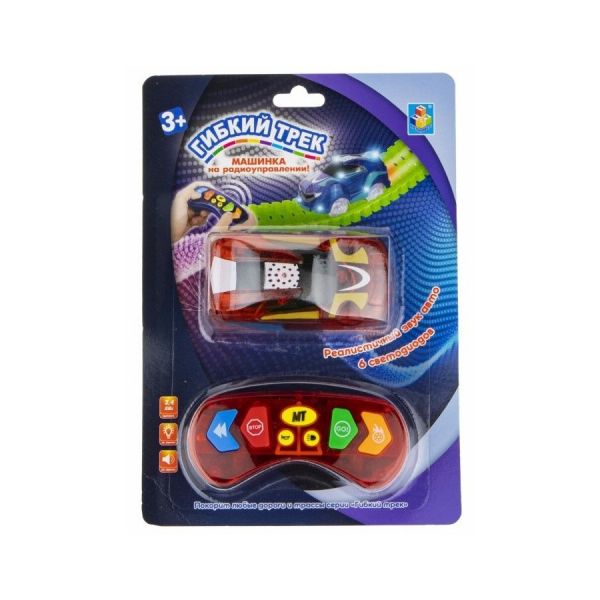 Игровой набор 1TOY Гибкий трек Машинка, гоночная машина [т16711]
