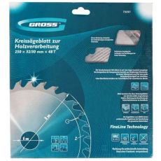 Пильный диск GROSS 73337 по дереву (250x32 мм, 48 ATB)